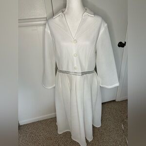 For Her NYC White Mesh Dress